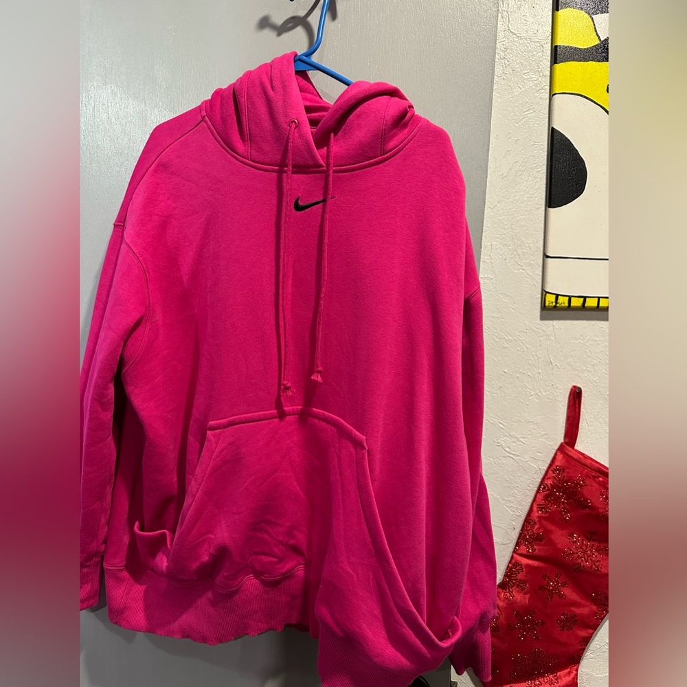 Nike hot pink hoodie